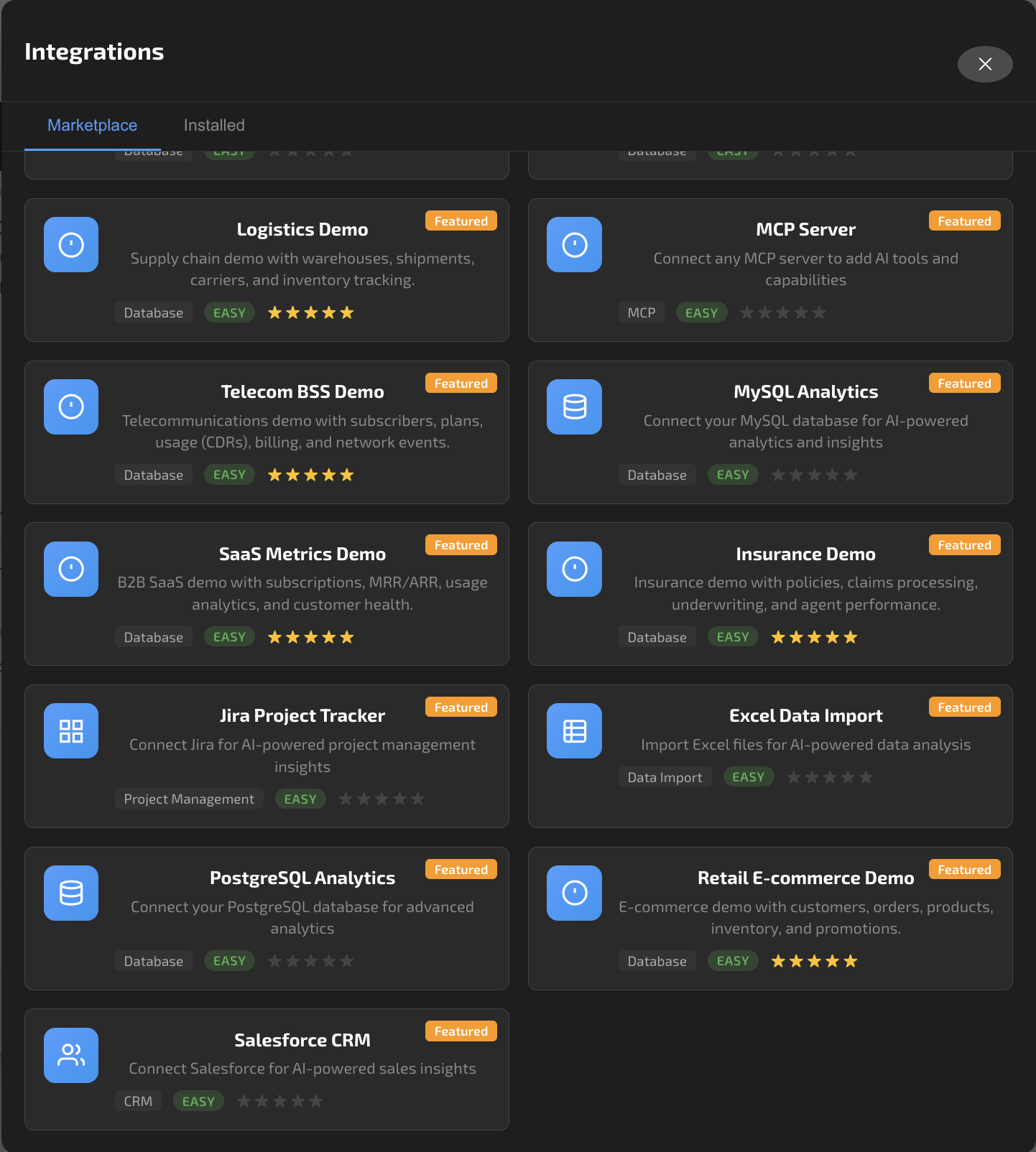 ExCom.ai Integrations Marketplace